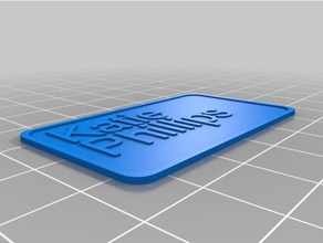 katie nombre de la placa personalizado 3d print model - Mito3D