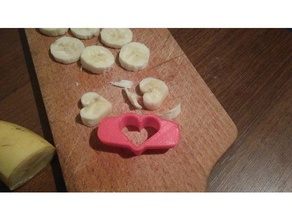 cutter a forma di cuore cucina & sala da pranzo 3d print model - Mito3D