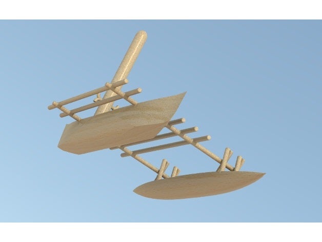 moana canoa ahora voy a ir las estructuras de edificios solidworks 3D print model - Mito3D