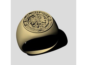 uomini s ring anelli deutsch deutschland gott anello 3d print model - Mito3D