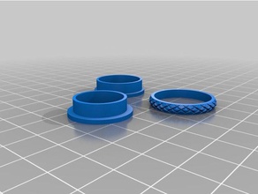 my customized fidget spinner ring rings 3d print model - Mito3D