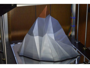 low-poly ice berg spirale vase de test sculptures L'imprimante 3d art glace lowpoly montagne organique mode 3d print model - Mito3D