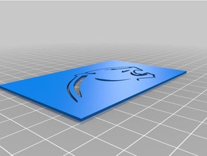 panther estêncil ferramentas de arte personalizado 3d print model - Mito3D