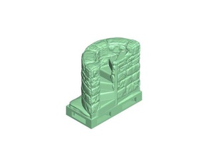 openforge 20 spiral stair up openlock base toy & game accessories dnd tiles openforge2 3d print model - Mito3D