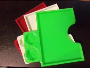 planeswalker tray 2 slots dices dice card collection magic gathering 3d print model - Mito3D