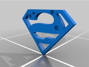 superman symbol 3d printing dc comics decor decoration decorative super hero wall mount 3d print model - Mito3D