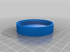 cap round box threaded lid household customized 3d print model - Mito3D