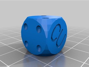 dividedrepublicdiecu dice customized 3d print model - Mito3D