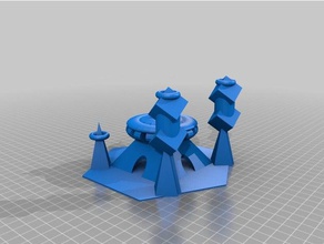 design futurista túmulo de 150mm v1 A impressão 3d memorial 3d print model - Mito3D
