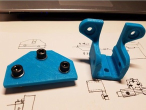 d-bot - 2x1 plate replacement 20x20 20x40 coupler 3d printer parts 3d print model - Mito3D