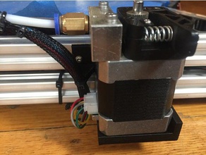 untere schiene extruder motor mount kossel 2020 3d-Drucker Teile montieren folgertech nema17 3d print model - Mito3D