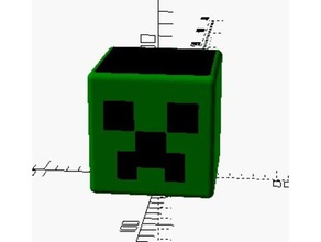 openscad minecraft cup container containers minkowski 3d print model - Mito3D