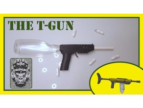 t-gun tampon shooter diy gadget silah modüler tamponlar oyuncak 3d print model - Mito3D