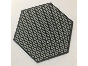 honeycomb hexagon coaster kitchen & dining 3d print model - Mito3D