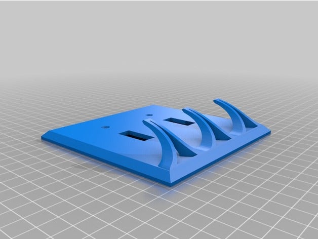 la plaque d'interrupteur à clé crochets de l'organisation cintre crochet mural 3D print model - Mito3D