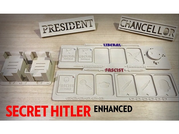 secret hitler board game enhanced toy & accessories accessory 3D print model - Mito3D