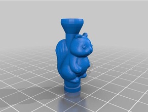 cute squirrel drip tips diy tip vape vaping 3d print model - Mito3D
