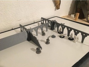 modular slim urban terrain toys & games devonjones dungeons dragons dutchmogul frostgrave miniature rogue star tabletop wayfarer tactics 3d print model - Mito3D