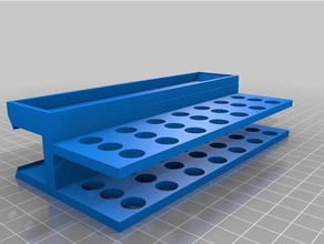 basic 22mm bench toolholder 21x10mm holes 3d printing 3d print model - Mito3D