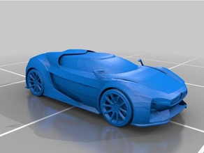 citroen gt concept Fahrzeuge Auto car futuristisch der Sportwagen 3d print model - Mito3D