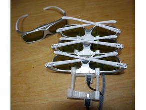 carica stand 4 acer dlp 3d occhiali gadget Occhiali 3d print model - Mito3D
