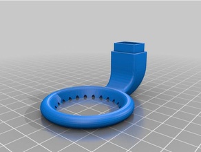 circular del conducto ventilador weasy impresora 3d Impresora de las piezas 3d print model - Mito3D