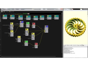 parametric robotwheel graphscad & openscad 3d printing editor graph nodal robot wheel 3d print model - Mito3D