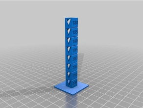özelleştirilmiş sıcaklık kalibrasyon kule benim 3d baskı testleri 3d print model - Mito3D