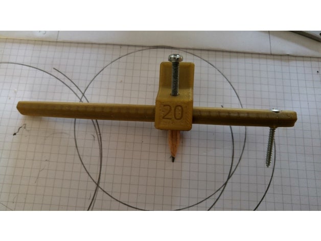 compass drawing tool hand tools pen 3D print model - Mito3D