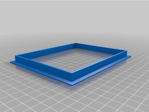rectángulo de cortador la galleta comida & bebida 3d print model - Mito3D