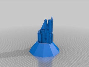 meine kundengebundene fantastische mittelalterliche Burg generator v1 Gebäude & Strukturen 3d print model - Mito3D