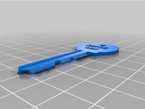 meu personalizados reino unido chave duplicador peças de substituição personalizado 3d print model - Mito3D