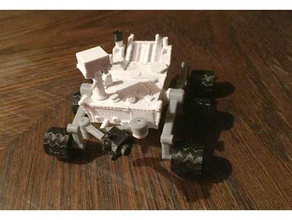 Neugier remix einfacher drucken Physik & Astronomie mars-rover 3d print model - Mito3D