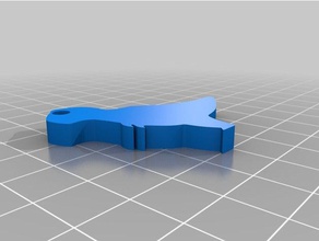 dinozor Anahtarlık 3d baskı sevimli dino 3d print model - Mito3D