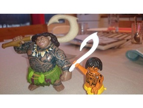 maui's magic hook toy & game accessories moana 3d print model - Mito3D