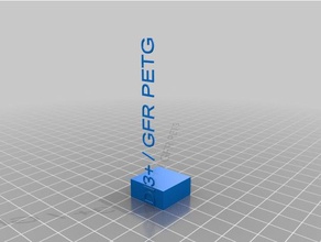 di3+ joy petg A impressão 3d de testes personalizado 3d print model - Mito3D