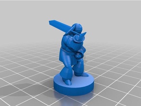 efgar barbarian sword toy & game accessories rpg miniature 3d print model - Mito3D