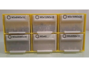 componenti modulari cassetto organizzatore di sistema organizzazione i cassetti l'elettronica le noci parti viti piccola scatola piccole 3d print model - Mito3D