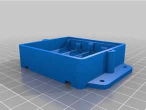 4x aa caja de la batería electrónica 3d print model - Mito3D