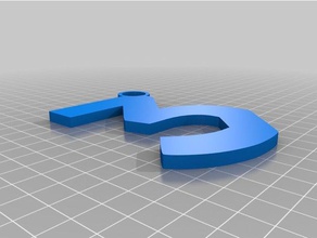 hipótese 3 chaveiro chaveiros cadeia chance rapper chave o anel três 3d print model - Mito3D