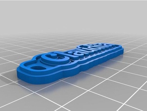 claudia - Schlüsselanhänger kundengebundene 3d print model - Mito3D