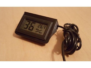 thermomètre numérique de la titulaire ménage support le 3d print model - Mito3D