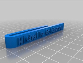 michelle os acessórios personalizado 3d print model - Mito3D