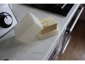 boîte de beurre cuisine et salle à manger 3d print model - Mito3D