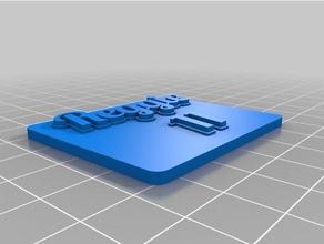 reggie 11 chaveiros personalizado 3d print model - Mito3D