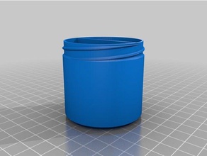 my customized container knurled lid tapa containers 3d print model - Mito3D