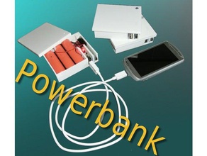 león recinto selfmade powerbank el teléfono móvil electrónica alojamiento de la vivienda tapa poder regulador smartphone suppl suministro 3d print model - Mito3D