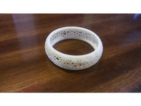 voronoi pulseira jóias 3d print model - Mito3D