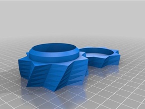 il mio personalizzato parametrico twisted star box i contenitori su misura 3d print model - Mito3D