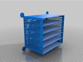 long tiroir de composants électroniques porte-outils & boîtes personnalisé 3d print model - Mito3D